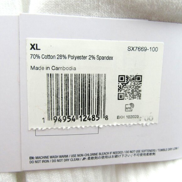 Nike Everyday Ankle Socks 6 Pack Men's Size XL 12-15 White NEW - Picture 10 of 10